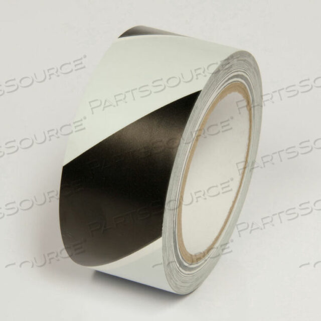 OEM#: WT2300HAZARD MARKING TAPE, BLACK/WHITE STRIPES, 2W X 108L ROLL by Incom Manufacturing