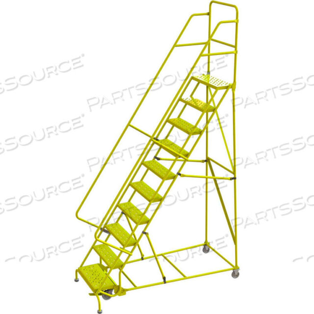 OEM#: KDSR110246-YПЕРФОРИРОВАННАЯ 24W 10-СТУПЕНЧАТАЯ СТАЛЬНАЯ ЛЕСТНИЦА НА РОЛИКАХ, 10D ВЕРХНЯЯ СТУПЕНЬКА от Tri-Arc