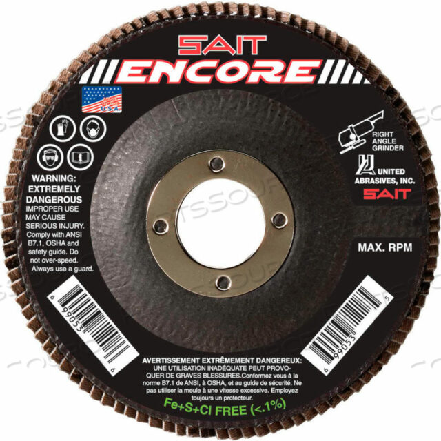 ЛЕПЕСТКОВЫЙ ДИСК ENCORE T27 ENCORE 5X 7/8 40 ЗЕРНИСТЫЙ ЦИРКОНИЙ