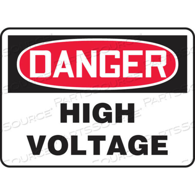 OEM#: MELC113VADANGER SIGN, HIGH VOLTAGE, 10W X 7H, ALUMINIUM от Accuform Manufacturing, Inc.