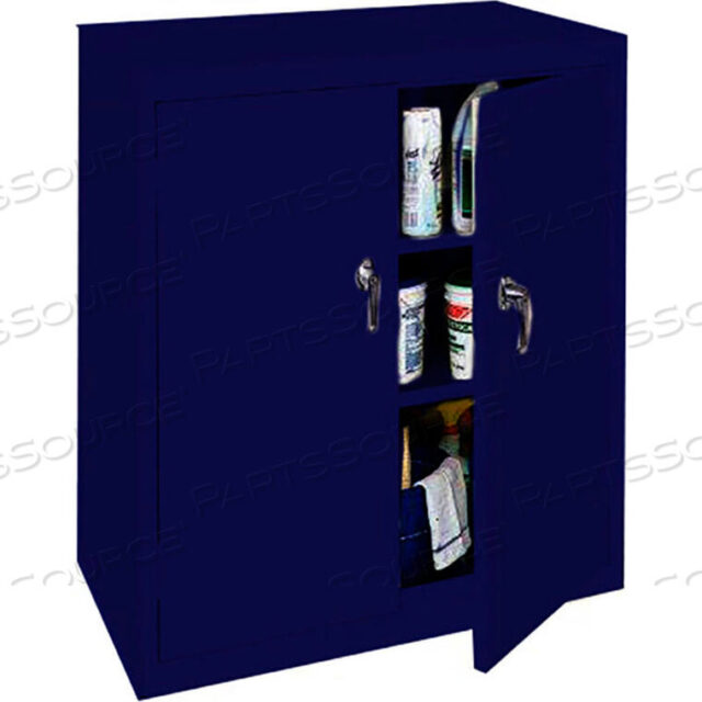 OEM#: BL-364-NCOUNTER ВЫСОКИЙ ЦЕЛЬНОСВАРНОЙ ШКАФ ДЛЯ ХРАНЕНИЯ, 36ШX18DX42В, ТЕМНО-СИНИЙ от Steel Cabinets USA, Inc.