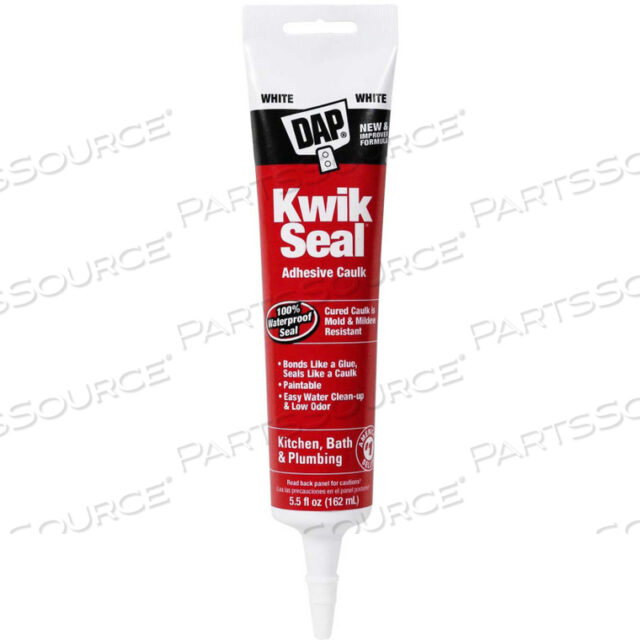 OEM#: 7079818001KWIK SEAL KITCHEN & BATH ADHESIVE CAULK - 5,5 УНЦИЙ, БЕЛЫЙ - от DAP Products Inc.