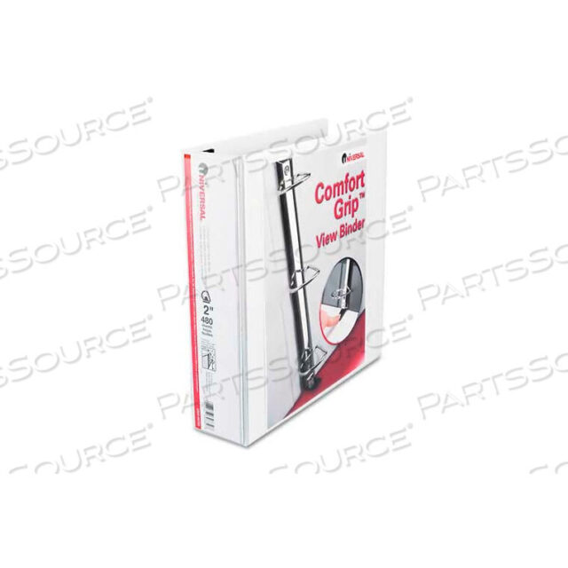 OEM#: 30732COMFORT GRIP DELUXE PLUS D-RING VIEW BINDER, ВМЕСТИМОСТЬ 2, 8-1/2 X 11, БЕЛЫЙ от Universal