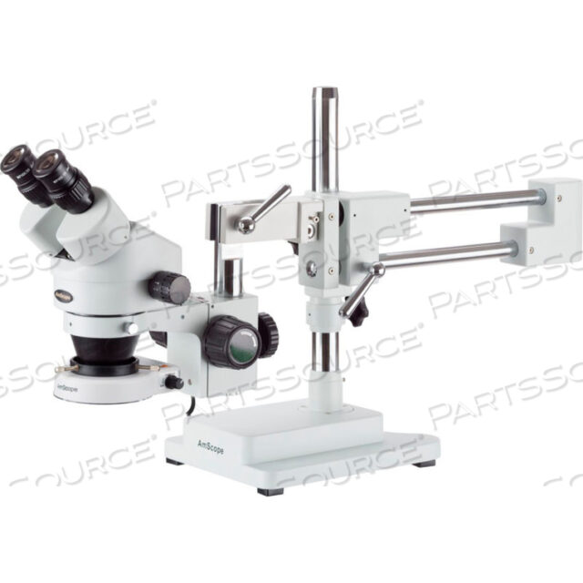 OEM#: SM-4BZ-80SAMSCOPE 3.5X-90X BINOCULAR STEREO ZOOM MICROSCOPE WITH 80-LED LIGHT & DOUBLE-ARM STAND by United Scope