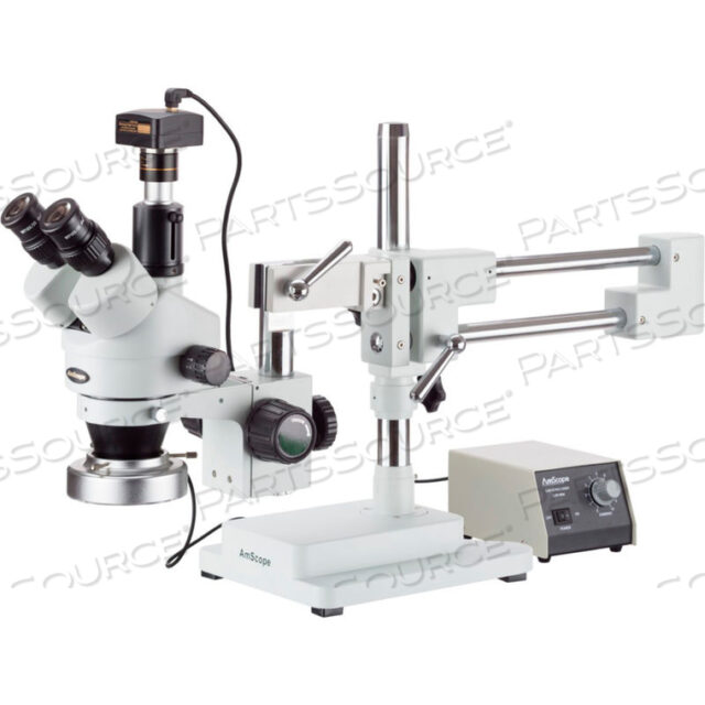 OEM#: SM-4TZ-80M-5MAMSCOPE 3.5X-90X СТЕРЕО МИКРОСКОП НА ШТАНГЕ С КОЛЬЦЕВОЙ ПОДСВЕТКОЙ НА 80 СВЕТОДИОДОВ И 5-МЕГАПИКСЕЛЬНОЙ КАМЕРОЙ от United Scope