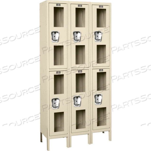 OEM#: USV3288-2PT-GLGLOBAL ПРОМЫШЛЕННЫЙ ДВУХЪЯРУСНЫЙ 6-ДВЕРНЫЙ ПРОЗРАЧНЫЙ ШКАФЧИК, 12 ШИРИНА X 18 ДВЕРЕЙ, КОРИЧНЕВЫЙ, В РАЗОБРАННОМ СОБРАНИЕМ от Hallowell