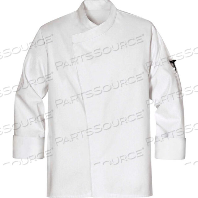 ТУНИКА CHEF DESIGNS, ПАЛЬТО ШЕФ-ПОВАРА, БЕЛОЕ, ПОЛИЭСТЕР/ХЛОПОК, XL