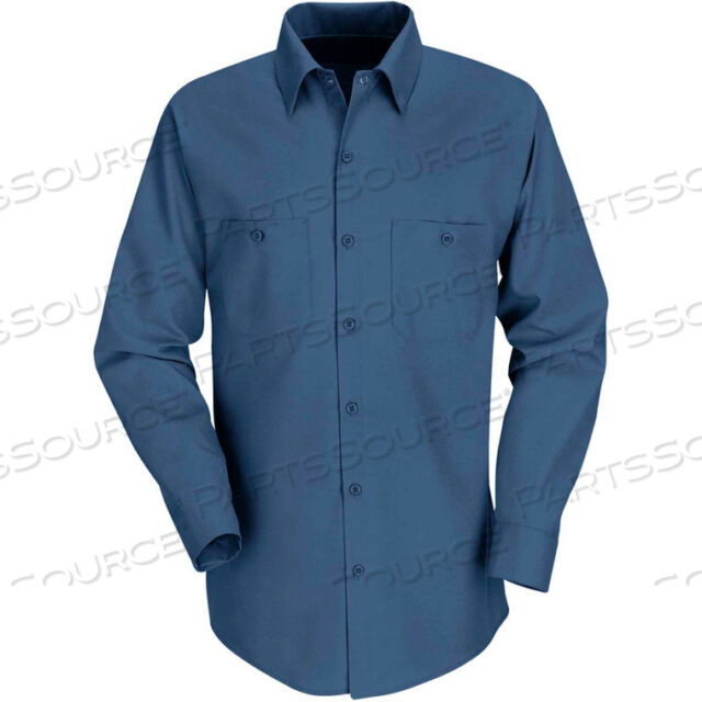 OEM#: SP14DBRGLRED KAP MENS INDUSTRIAL WORK SHIRT LONG SLEEVE DARK BLUE REGULAR-L SP14 by VF Imagewear, Inc.