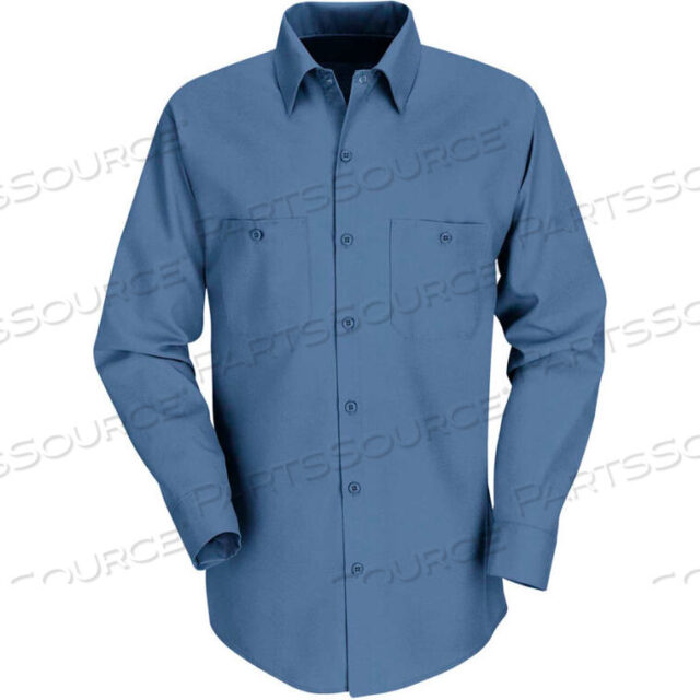 OEM#: SP14PBLNLRED KAP MENS INDUSTRIAL WORK SHIRT LONG SLEEVE POSTMAN BLUE LONG-L SP14 by VF Imagewear, Inc.