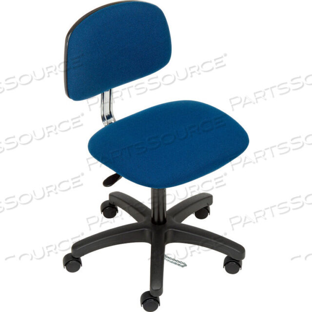 OEM#: GFESD021BLUINTERION ESD CHAIR - Á FABRIC - NEVIL by E Com Inc