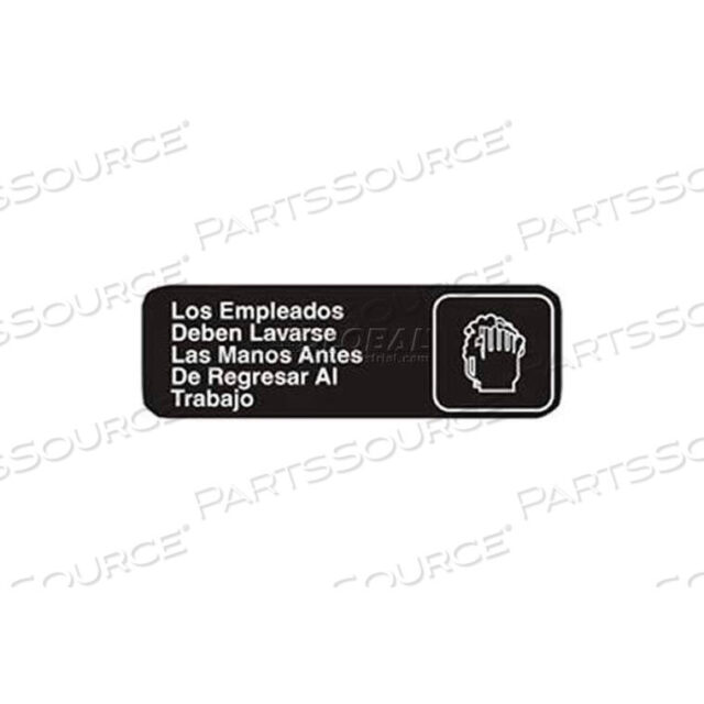 OEM#: 4531ЗНАК, МОЙТЕ РУКИ, НА ИСПАНСКОМ ЯЗЫКЕ от Vollrath