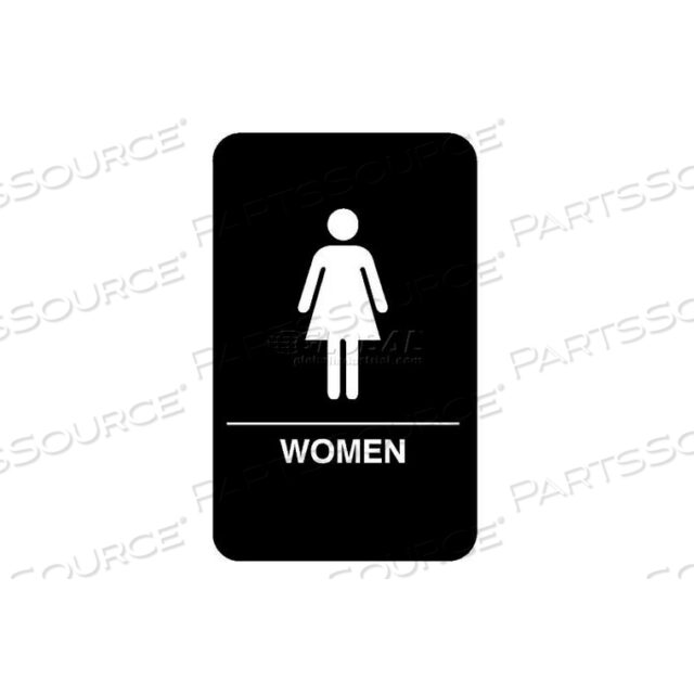OEM#: 5634SIGN, WOMANS, BRAILLE, 6X9 от Vollrath
