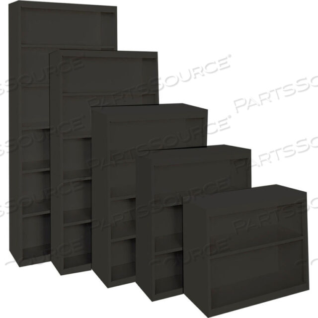 BCA-363018AM АНТИМИКРОБНЫЙ КНИЖНЫЙ ШКАФ, 36Ш X 18Г X 30В, ЧЕРНЫЙ