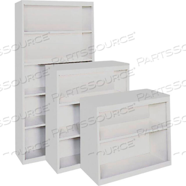BCA-363018AM АНТИМИКРОБНЫЙ КНИЖНЫЙ ШКАФ, 36Ш X 18Г X 30В, СЕРЫЙ