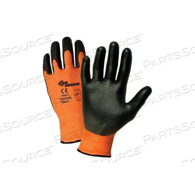 OEM#: 703COPB/MORANGE HPPE SHELL ПЕРЧАТКИ ДЛЯ ЗАЩИТЫ ОТ ПОРЕЗОВ, ЧЕРНОЕ ПОЛИЭТИЛЕНОВОЕ ПОКРЫТИЕ НА ЛАДОНЯХ, СРЕДНИЙ от West Chester