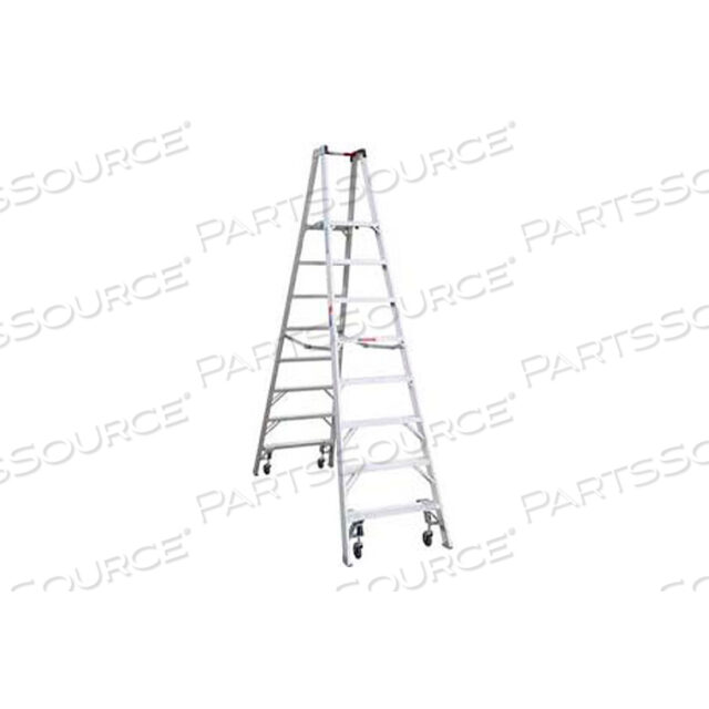 OEM#: PT378-4C8 ТИП 1A АЛЮМИНИЕВАЯ ДВОЙНАЯ ЛЕСТНИЦА С ПЛАТФОРМОЙ И РОЛИКОМ - PT378-4 от WernerCo