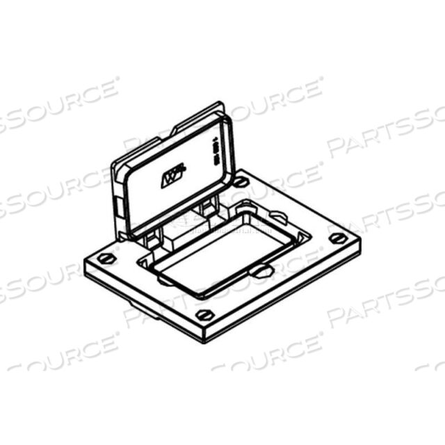 OEM#: 828PRGFI-BLK*828PRGFI-BLK КРЫШКА ДЛЯ РОЗЕТКИ GFI В НАПОЛЬНОЙ КОРОБКЕ, ЧЕРНАЯ, ОТКИДНАЯ КРЫШКА от Wiremold
