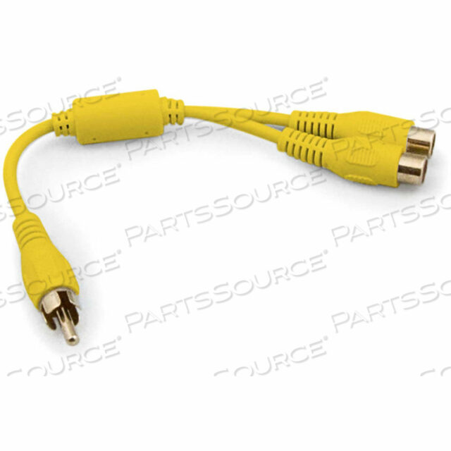 RCA (M) - 2 RCA (F) ЖЕЛТЫЙ Y МИНИ-СОЕДИНИТЕЛЬНЫЙ КАБЕЛЬ ДЛЯ ВИДЕО