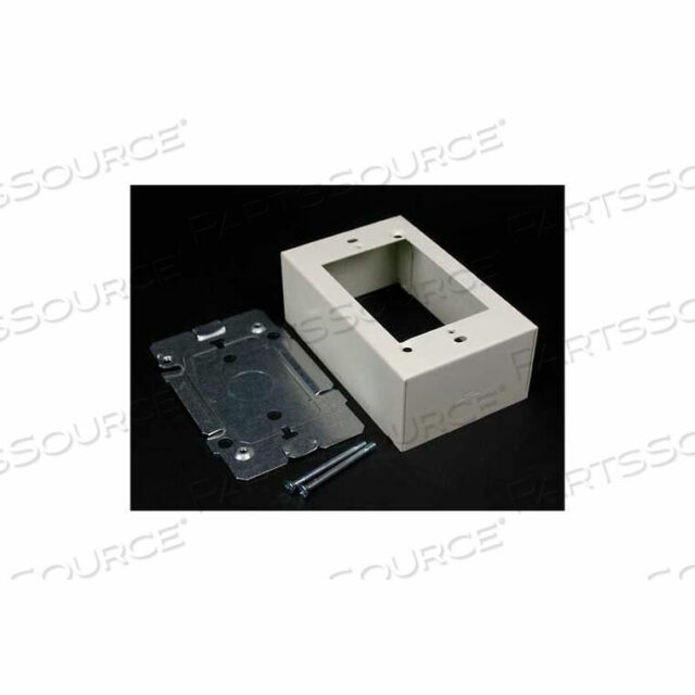 OEM#: V2448*РОЗЕТКА ДЛЯ УСТРОЙСТВА, 1 БЛОК, СТАЛЬ, ДXШXГ: 4,62 X 2,87 X 1,75 ДЮЙМА, ЦВЕТ СЛОНОВАЯ КОСТЬ от Wiremold