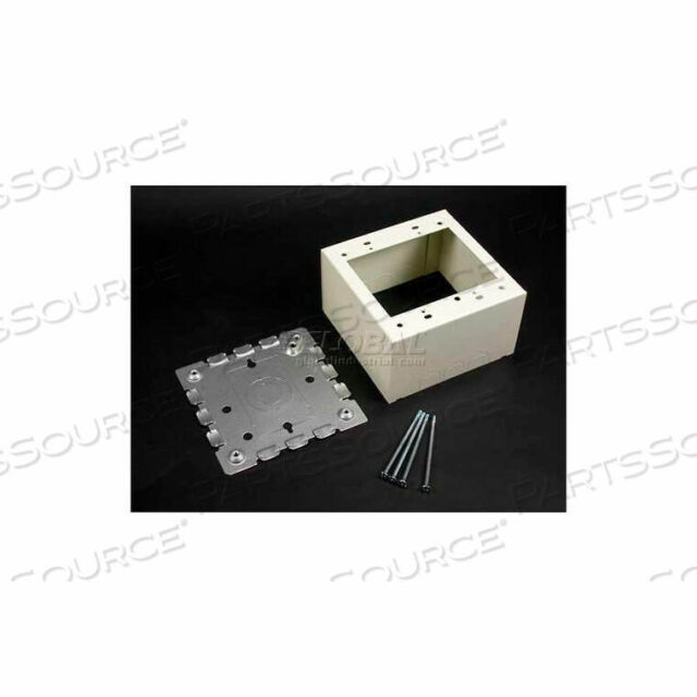 OEM#: V5744-2*РОЗЕТКА ДЛЯ УСТРОЙСТВ, 2-Х БЛОКОВАЯ, СТАЛЬ, ЦВЕТ СЛОНОВОЙ КОСТИ, ДXШXГ: 4,75 X 4,75 X 2,75 ДЮЙМА от Wiremold