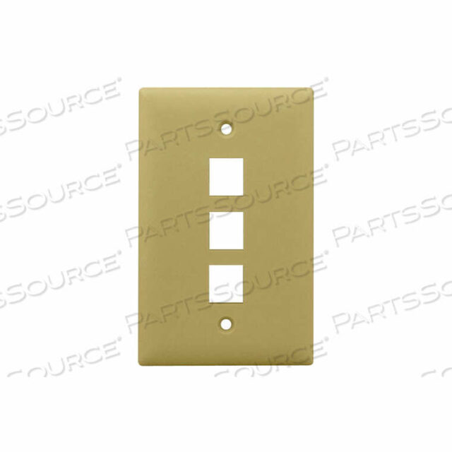 OEM#: WP3403-IVKEYSTONE 1-GANG, 3-PORTS WALL PLATE, IVORY by Legrand