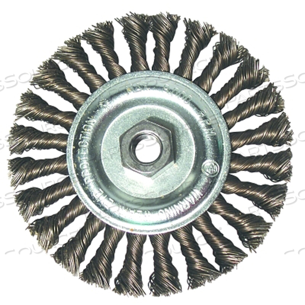 OEM#: 94869 СТАНДАРТНЫЕ КОЛЕСА TWIST KNOT, 6 ДЮЙМОВ D, 1/2 ДЮЙМА FACE, 0,23 НЕРЖАВЕЮЩАЯ СТАЛЬНАЯ ПРОВОЛОКА от Anchor