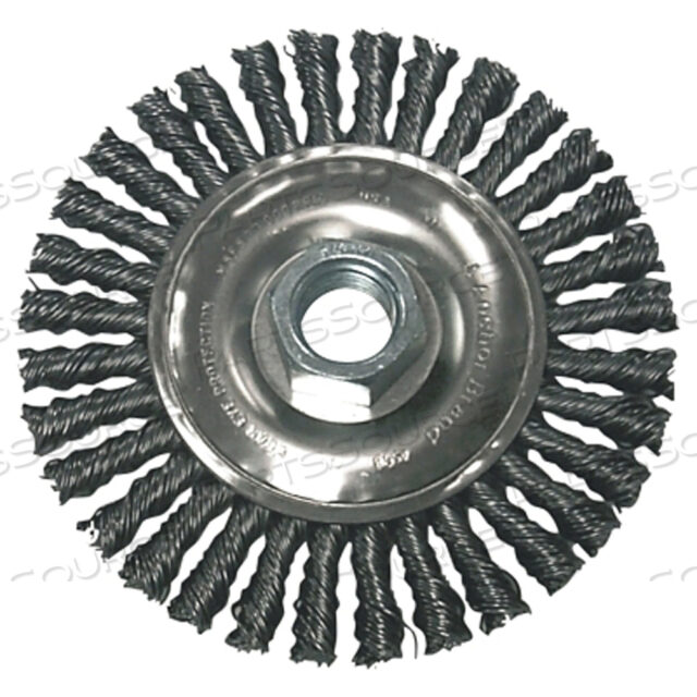 OEM#: 94870ЩЕТКА ДЛЯ КОЛЕСА STRINGER, 7 ДЮЙМОВ D X 3/6 ДЮЙМА W, 0,02 ДЮЙМА, УГЛЕРОДИСТАЯ СТАЛЬ от Anchor