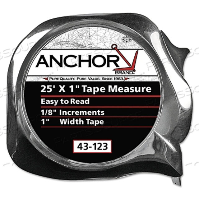 OEM#: 43119ЛЕГКО ЧИТАЕМАЯ РУЛЕТКА, 3/4 ДЮЙМА X 16 ФУТОВ, ХРОМИРОВАННАЯ от Anchor