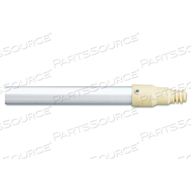 ALUMINUM THREADED PLASTIC-TIP BROOM/SWEEP HANDLE, 1 DIA X 57, GRAY