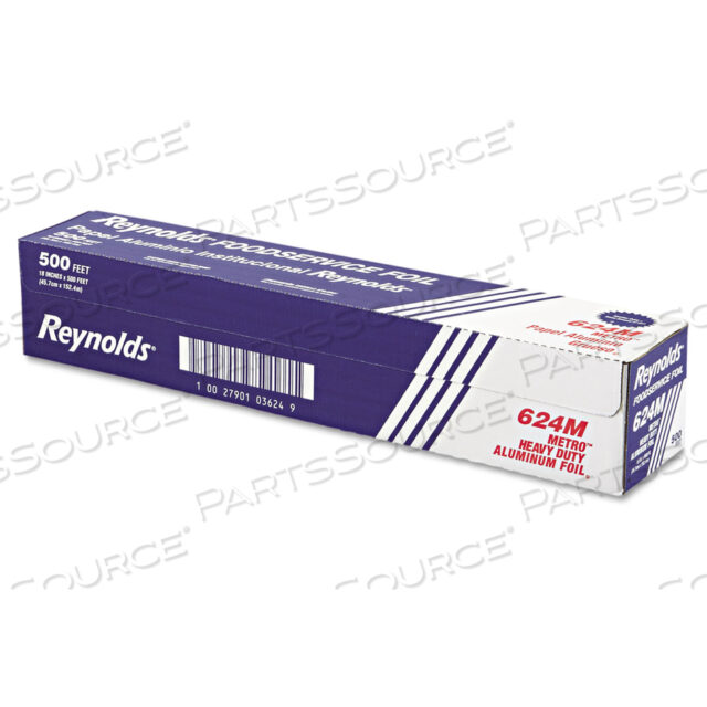 OEM#: 624MMETRO АЛЮМИНИЕВАЯ ФОЛЬГА В РУЛОНЕ, ТЯЖЕЛАЯ, 18 X 500 ФУТОВ, СЕРЕБРИСТАЯ от Reynolds