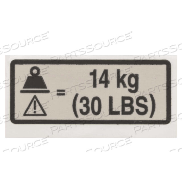 OEM#: 153586LABEL, 02 TANK SHROUD MAX от Hillrom
