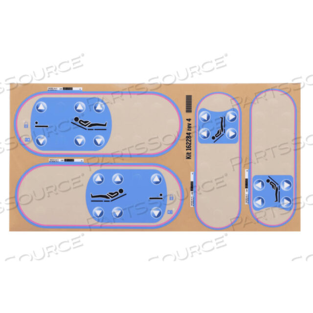 OEM#: 162284LABEL KIT-SIDERAIL-NO OPTIONS от Hillrom