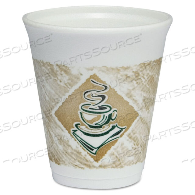 КАФЕ G FOAM ГОРЯЧИЕ/ХОЛОДНЫЕ ЧАШКИ, 8 УНЦИЙ, КОРИЧНЕВЫЕ/ЗЕЛЕНЫЕ/БЕЛЫЕ, 1000 ШТ./КОРОБКА