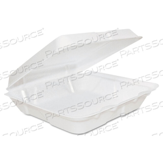 OEM#: КОНТЕЙНЕРЫ С ОТКИДНОЙ КРЫШКОЙ 80HT1RFOAM, 8 X 8 X 2,25, БЕЛЫЕ, 200/КОРОБКА от Dart Container Corporation