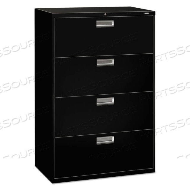 OEM#: H684.L.PBRIGADE 600 SERIES БОКОВАЯ ПАПКА, 4 ЯЩИКА ДЛЯ ПАП ФОРМАТА LEGAL/LETTER, ЧЕРНЫЙ, 36 X 18 X 52,5 от HON