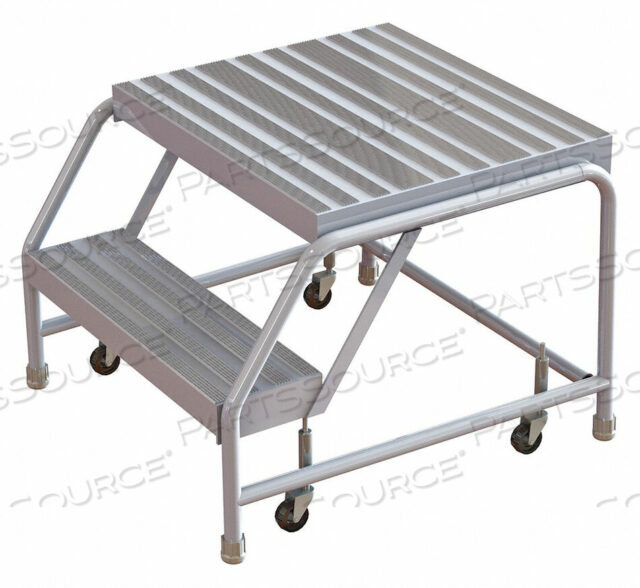 OEM#: WLAR002244-D42 АЛЮМИНИЕВАЯ ЛЕСТНИЦА НА КОЛЕСАХ, 24W РЕБРИСТАЯ ПРОСТУПЕНЬ, 21D ВЕРХНЯЯ СТУПЕНЬКА, БЕЗ ПОРУЧНЕЙ от Tri-Arc
