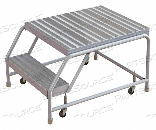 OEM#: WLAR002244-D52 АЛЮМИНИЕВАЯ ЛЕСТНИЦА НА КОЛЕСАХ, РЕБРИСТАЯ ПРОСТУПЕНЬ 24W, ВЕРХНЯЯ СТУПЕНЬКА 28D, БЕЗ ПОРУЧНЕЙ от Tri-Arc