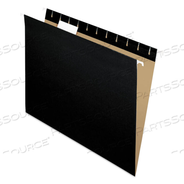 OEM#: 81605ЦВЕТНЫЕ ПОДВЕСНЫЕ ПАПКИ, ФОРМАТ LETTER, ЯРЛЫКИ ШИРИНОЙ 1/5, ЧЕРНЫЕ, 25 ШТ./КОРОБКА от Esselte Pendaflex Corp.