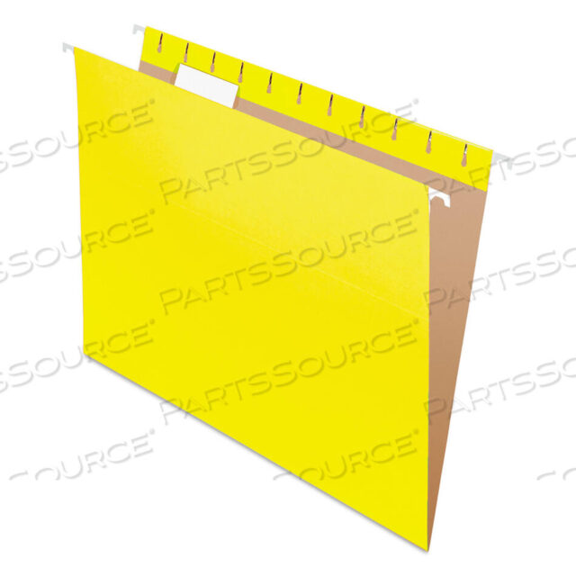 OEM#: 81606EЦВЕТНЫЕ ПОДВЕСНЫЕ ПАПКИ, ФОРМАТ LETTER, С ВЫРЕЗНЫМИ 1/5 ЯЗЫКАМИ, ЖЕЛТЫЕ, 25 ШТ./КОРОБКА от Esselte Pendaflex Corp.