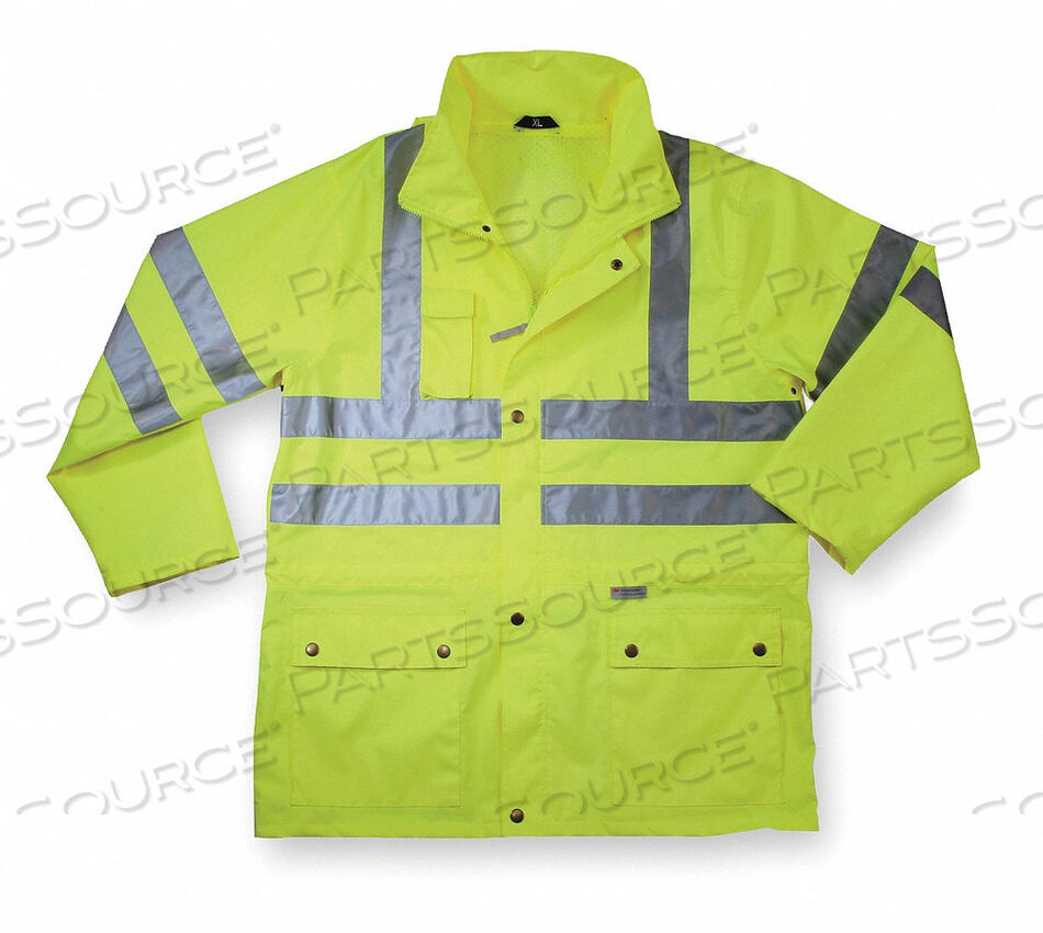 OEM#: 8365D2323 КУРТКА-ДОЖДЕВИК С КАПЮШОНОМ HI-VIS LIME M от Ergodyne