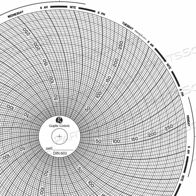 OEM#: CHART 603CIRCULAR PAPER CHART 7 DAY PK60 от Graphic Controls, LLC
