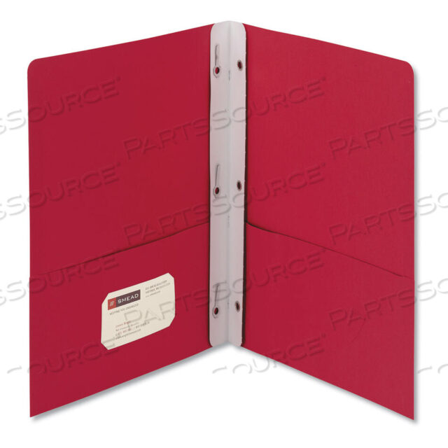 OEM#: 880592-КАРМАННАЯ ПАПКА С ЗАСТЕЖКОЙ-ЛЕПОЧКОЙ, LETTER, 1/2 КРЫШКИ, КРАСНАЯ, 25/КОРОБКА от Smead