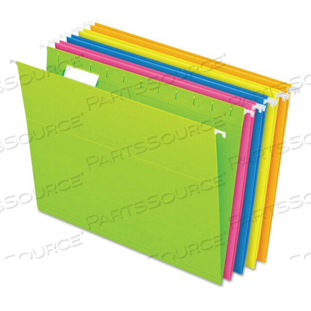 OEM#: 81672ПАПКИ ДЛЯ ФОТОГРАФИЙ GLOW HANGING, ФОРМАТ LETTER, ЯЗЫКИ ШИРИНОЙ 1/5, РАЗНЫЕ ЦВЕТА, 25 ШТ. В КОРОБКЕ от Esselte Pendaflex Corp.