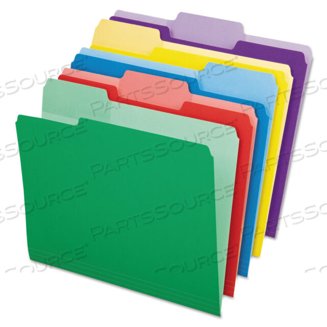 OEM#: 84370ПАПКИ СО СТИРАЕМЫМИ ЯРЛЫКАМИ, ЯРЛЫКИ ШИРИНОЙ 1/3: АССОРТИ, ФОРМАТ LETTER, РАЗНЫЕ ЦВЕТА, 30 ШТ./УПАКОВКА от Esselte Pendaflex Corp.