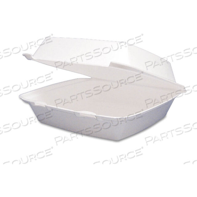 OEM#: 85HT1RFOAM КОНТЕЙНЕРЫ С ОТКИДНОЙ КРЫШКОЙ, 1 ОТСЕК, 8,38 X 7,78 X 3,25, БЕЛЫЕ, 200/КОРОБКА от Dart Container Corporation