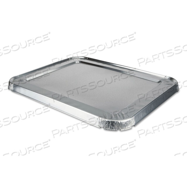 OEM#: 8200CRLALUMINUM КРЫШКИ ДЛЯ ПАРОВАРКИ, ПОДХОДЯТ ДЛЯ КАСТРЮЛЬ С ЗАВОРОТНЫМИ КРАЯМИ ПОЛОВИННОГО РАЗМЕРА, 10,56 X 13 X 0,63, 100/КОРОБКА от Durable Packaging International