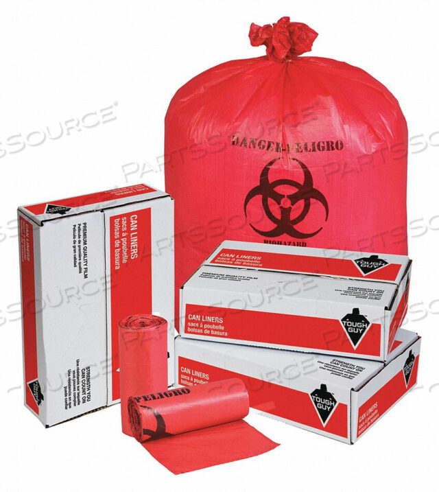 OEM#: 31DK88БИОЛОГИЧЕСКИЕ ОПАСНЫЕ ПАКЕТЫ 33 ГАЛЛОНА. КРАСНЫЕ PK250 от Tough Guy