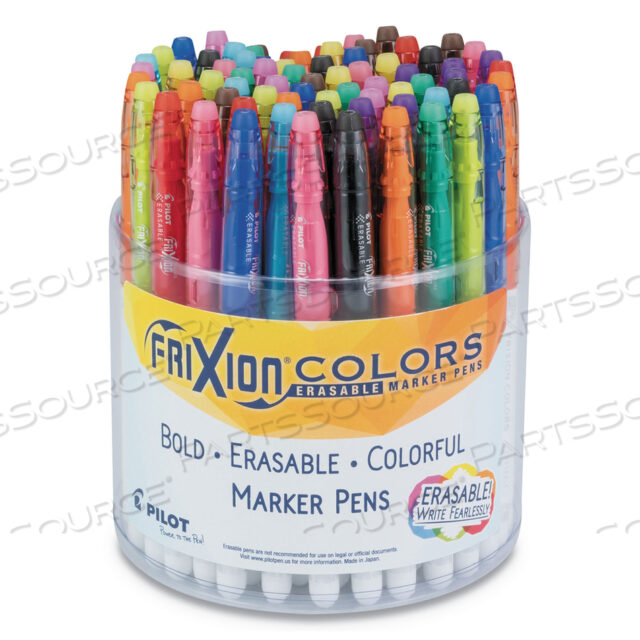OEM#: 85030FRIXION COLORS СТИРАЕМАЯ ПОРИСТОВАЯ РУЧКА, СТЕРЖЕНЬ, ЖИРНЫЙ 2,5 ММ, АССОРТИ ЦВЕТА ЧЕРНИЛ И КОРПУСА, 72 ШТ./УПАКОВКА от Pilot