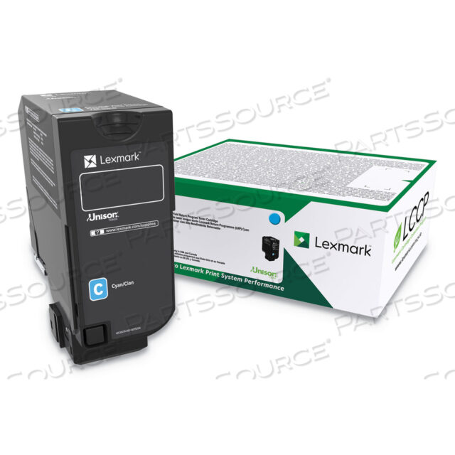 OEM#: 84C0HCG84C0HCG UNISON HIGH-YIELD TONER, РЕСУРС 16 000 СТРАНИЦ, CYAN от Lexmark