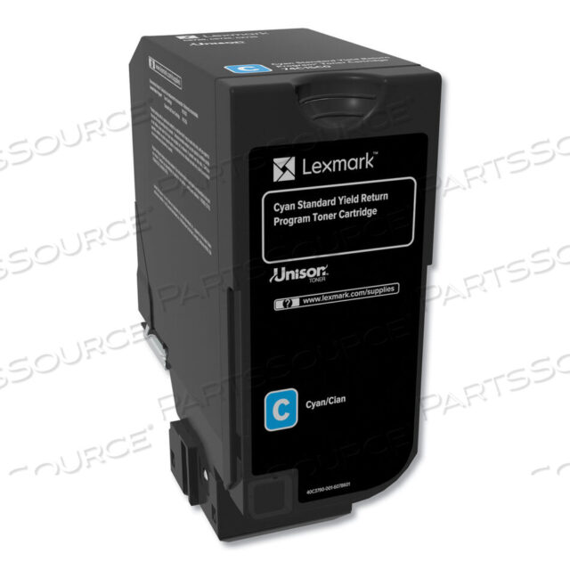 OEM#: 74C1SC074C1SC0 ПРОГРАММА ВОЗВРАТА ТОНЕР UNISON, РЕСУРС 7000 СТРАНИЦ, ГОЛУБОЙ от Lexmark